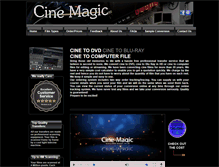 Tablet Screenshot of cine-magic.co.uk